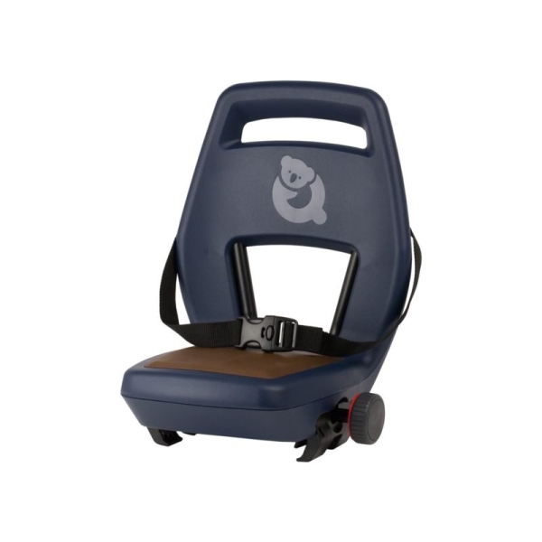 Qibbel Kinderzitje achter 6+ Junior - blauw met bruin