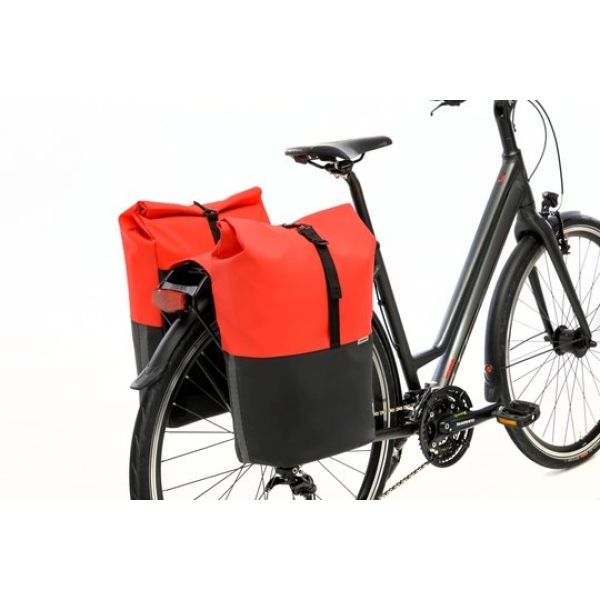 New Looxs Newlooxs dubbele tas Nyborg 34L waterdicht red/black - Afbeelding 3