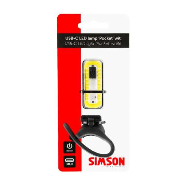 Simson USB-C LED lamp Pocket wit
