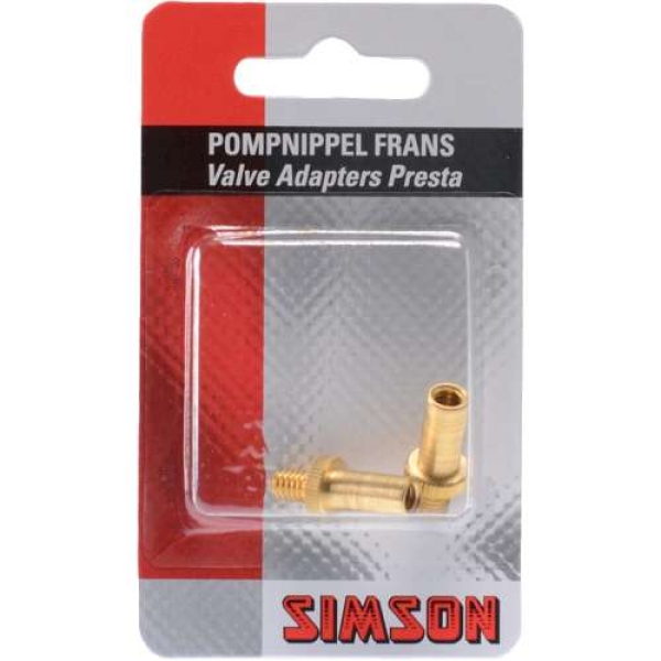Simson 020501 oppompverloopnippel frans, 2 stuks