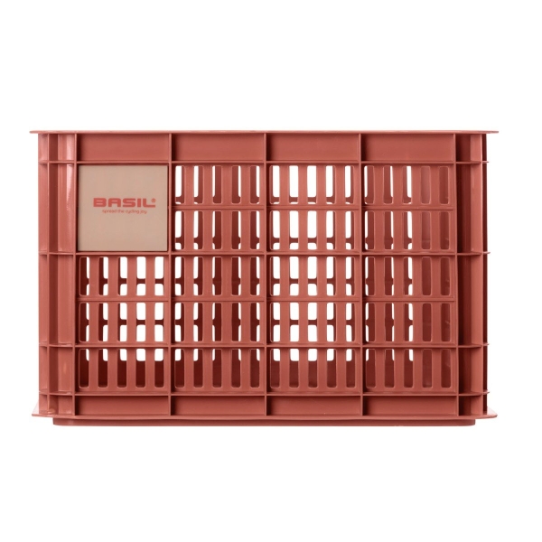 Basil fietskrat M 29.5L gerecycled kunststof terra red