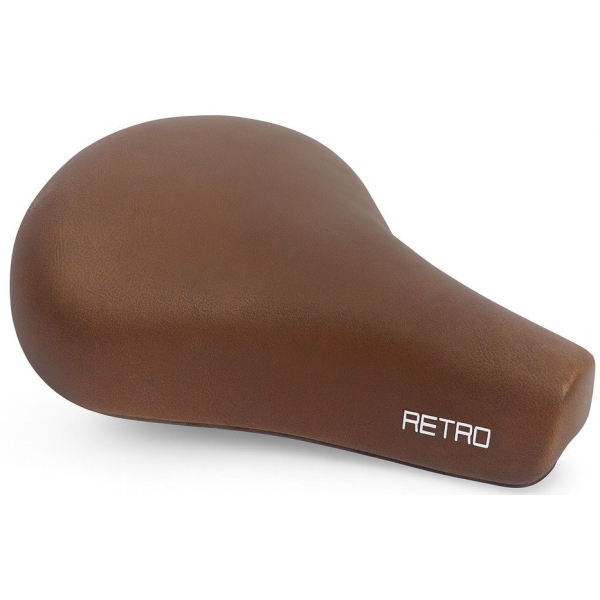 Edge Fietszadel City Retro - donkerbruin (op kaart)-Zwart